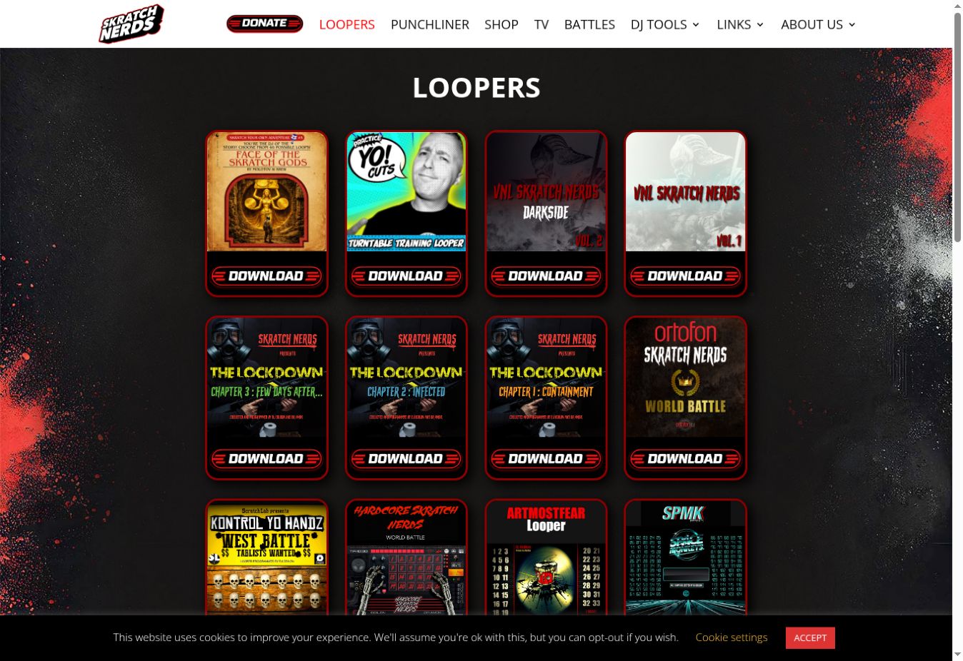 Aperçu du site Skratch Nerds